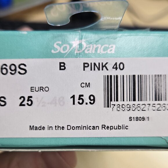 So Danca Toddler Girl's Size 7.5 Ballet Pink Ballet Shoes - Picture 4 of 4